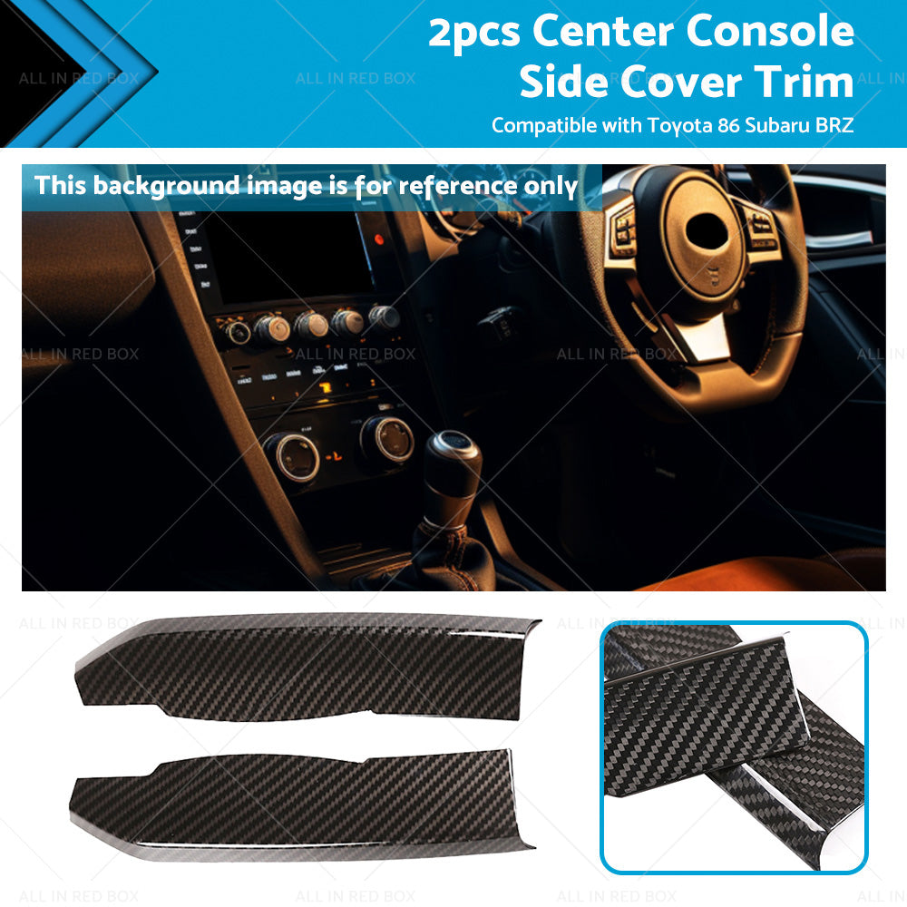 Center Console Carbon Fiber Cover Trim Suitable For Subaru BRZ Toyota 86 13-20