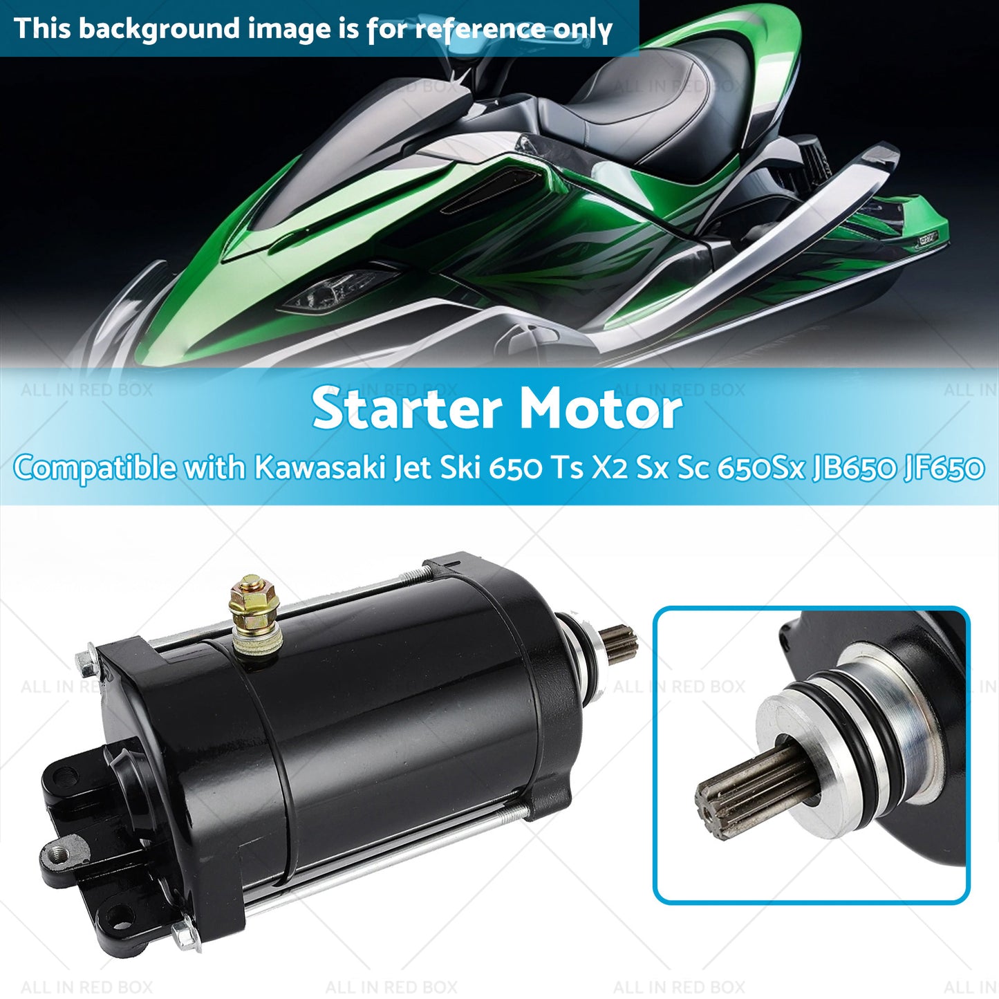 Starter Motor Suitable for Kawasaki Jet Ski 650 Ts X2 Sx Sc 650Sx JB650 JF650