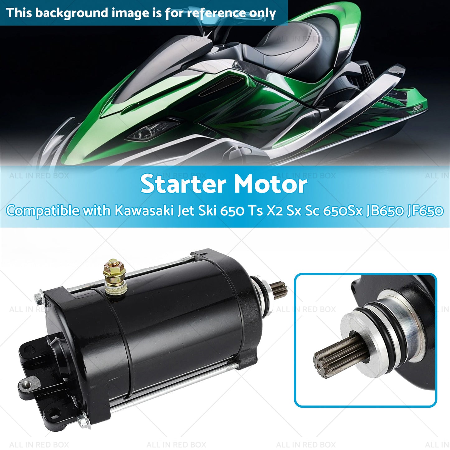 {{ Starter Motor Suitable for Kawasaki Jet Ski 650 Ts X2 Sx Sc 650Sx JB650 JF650 Starter Motor Suitable for Kawasaki Jet Ski JS750 JT900 Sea-Doo GSX LTD XP DI Starter Motor Suitable for Kawasaki Jet Ski JF650 JT1100 Sea Doo GTX GSX XP RX }} - Buy Car Parts Online at {{ Kaka Auto Parts }}.