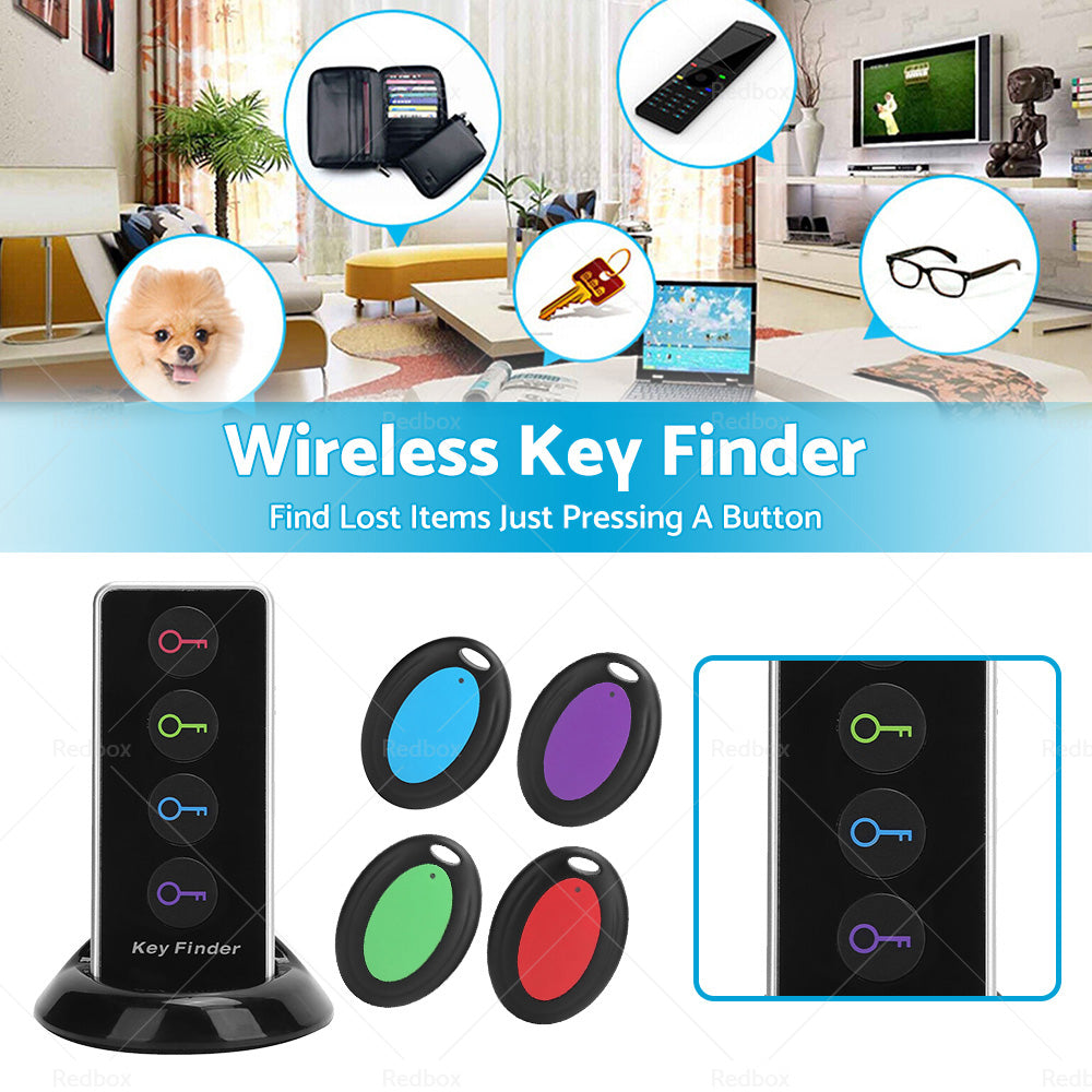 Wireless Key Finder RF Item Locator Item Tracker Support Remote Control