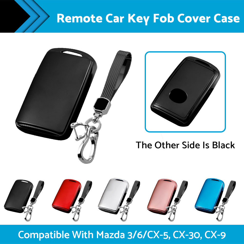 Remote Car Key Fob Cover Case Shell Keychain Suitable For Mazda 3/6/CX-5, CX-30, CX-9