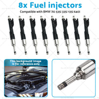 8x Fuel injectors Suitable for BMW X6 535i 335i 135i 3. 0L 13647597870 0261500109