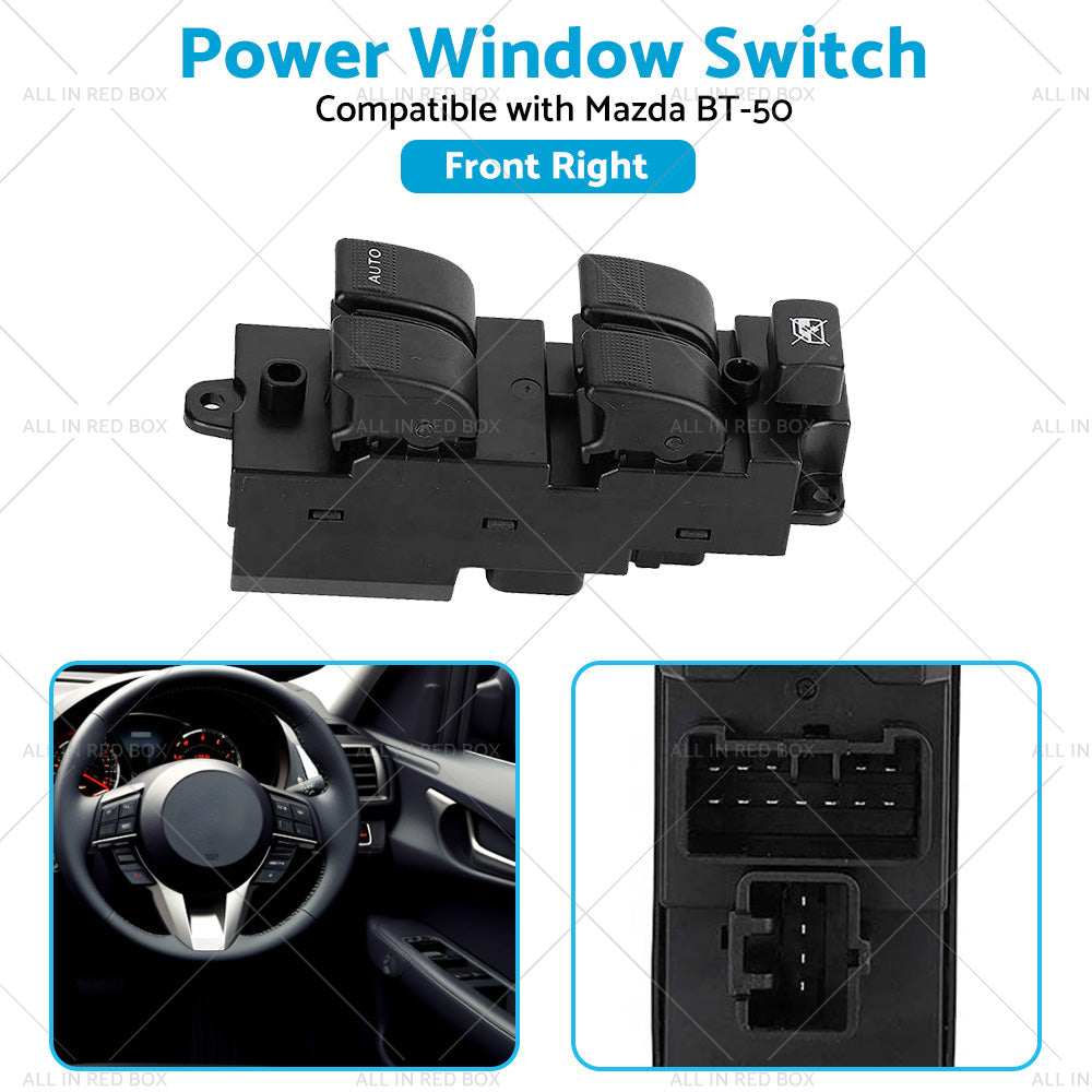 Power Window Master Switch Suitable for Mazda BT-50 4 Door 2012-2016 UB9D66350