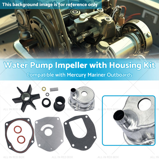 Water Pump Impeller with Housing Kit Suitable for Outboards Mercury Mariner