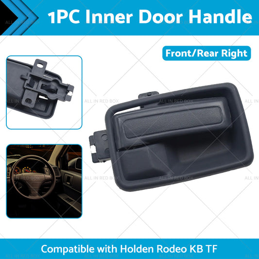 Black Right Hand Inner Door Handle w  Case Suitable For Holden Rodeo KB TF 81-03