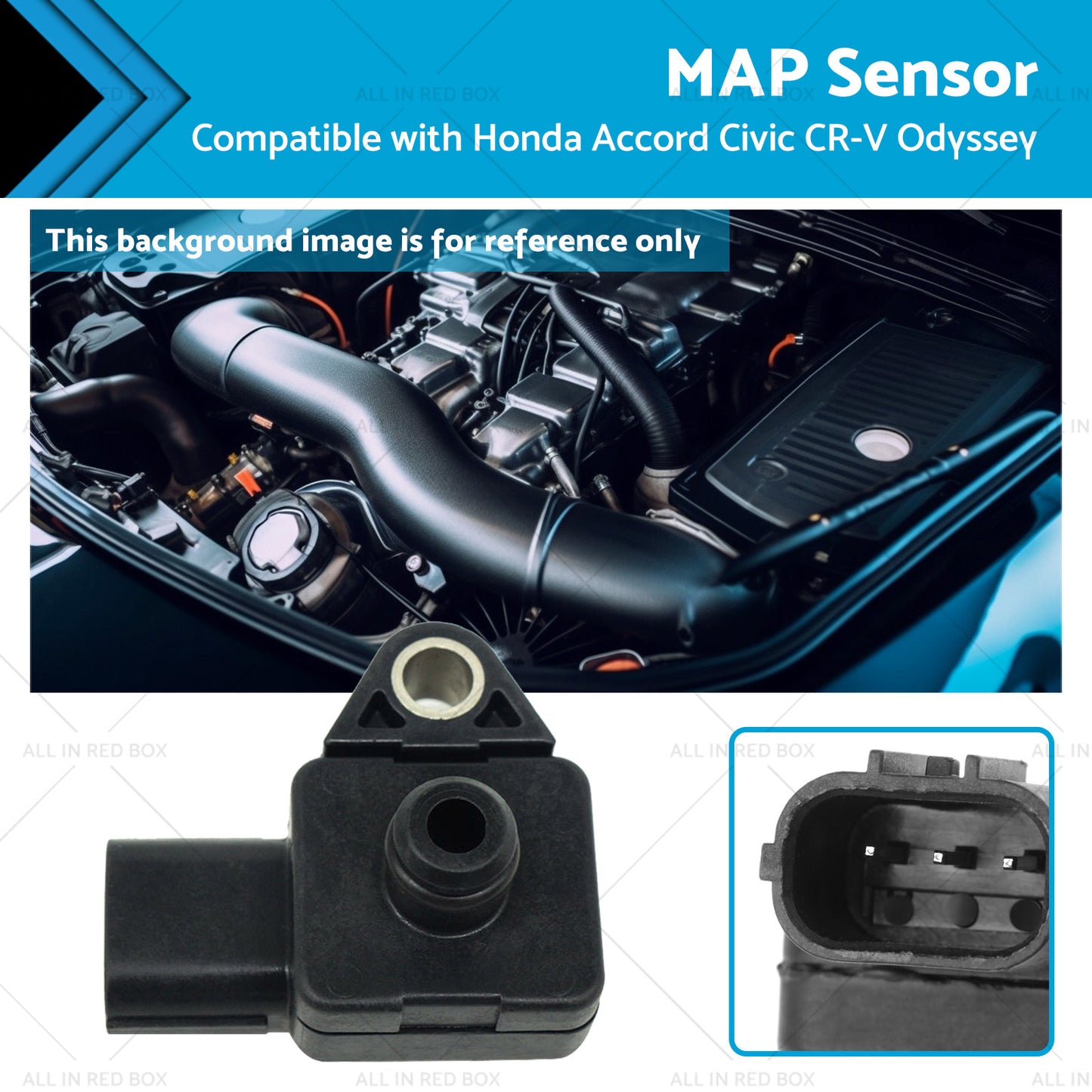 37830PGKA01 MAP Sensor Suitable for Honda Accord Civic CR-V Odyssey Acura MDX