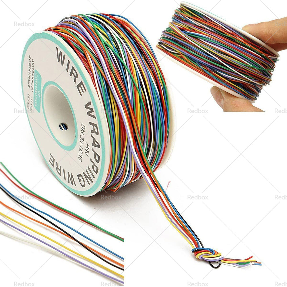 Wrapping Wire Tin Plated Copper Wire P or N DM-30-1000 30 AWG 250M Length 8 Colors