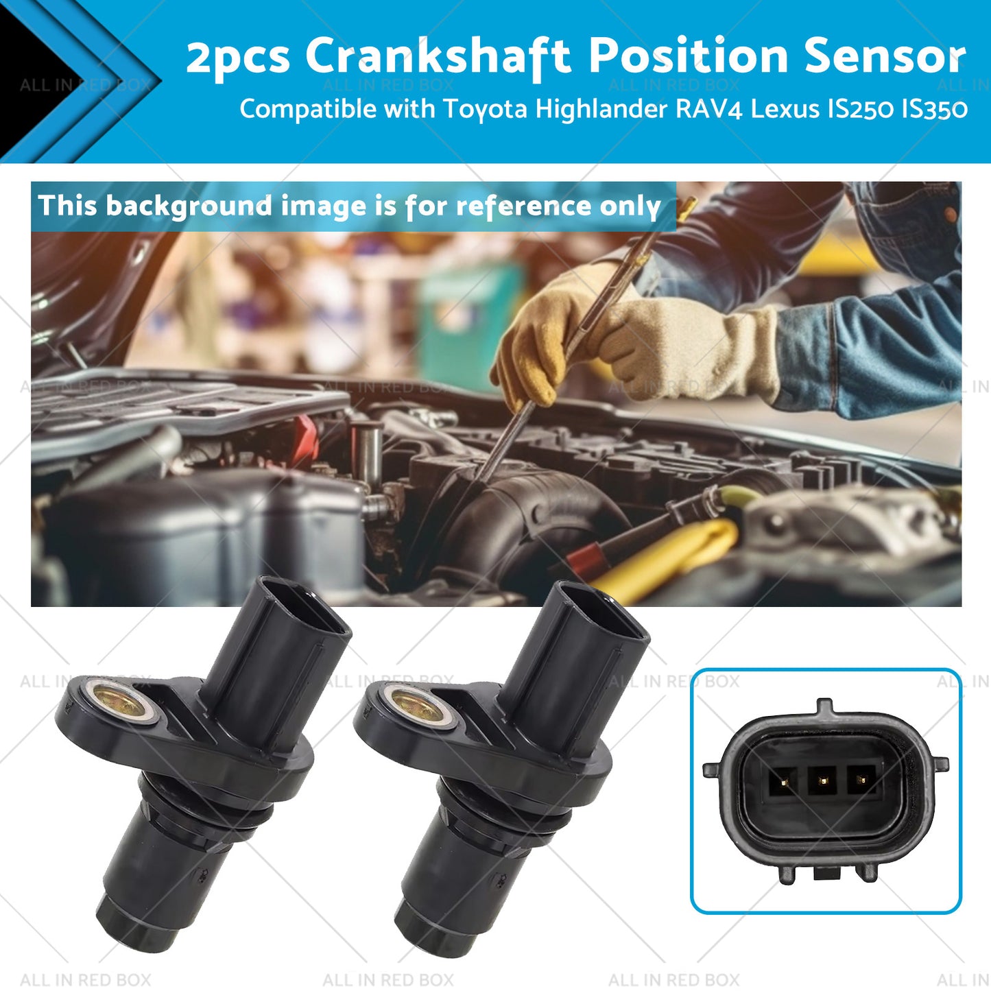 2x Camshaft Position Sensor 90919-05060 Suitable for Toyota 4Runner IS250 IS350