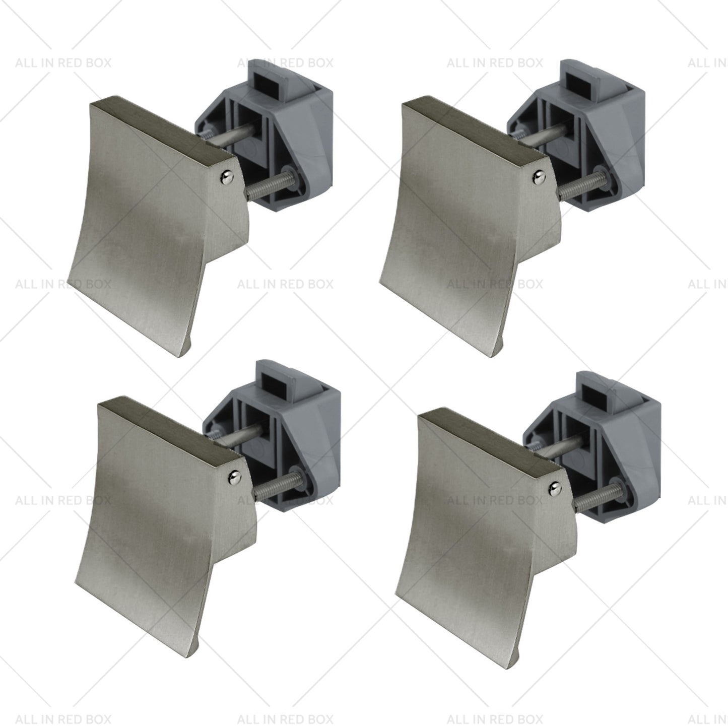 4PCS Square Shape Handle Push Locks Suitable for Caravan RV Marine Latch Knob