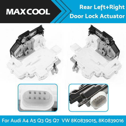 1 Pair Rear Left + Right Door Lock Mechanism Actuator For Audi A4 A5 Q3 Q5 Q7 VW