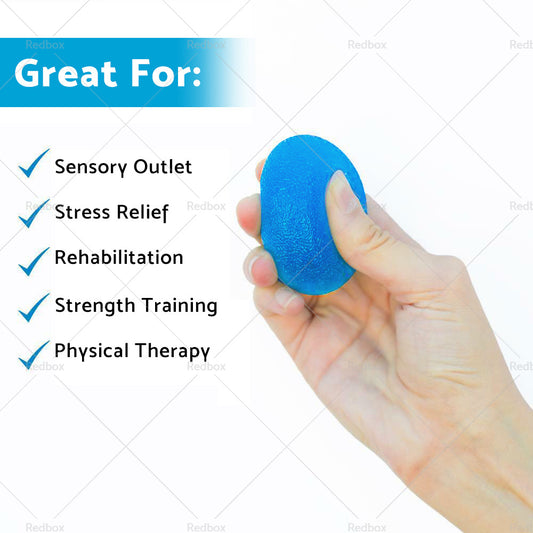 4PCS Hand Therapy Stress Relief Exercise Balls Hand Grip Strengthener Fing