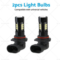 2PCS 9006 HB4 LED Fog Light 6000K White 3030 21 SMD Car Driving DRL Light Bulbs