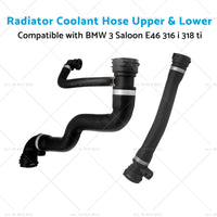 {{ Upper  and  Lower Radiator Coolant Hose Suitable for BMW 3 Saloon E46 316 i 318 ti }} - Buy Car Parts Online at {{ Kaka Auto Parts }}.