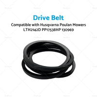Drive Belt Suitable For Husqvarna Poulan Mowers LTH2142D PP17538HP 130969