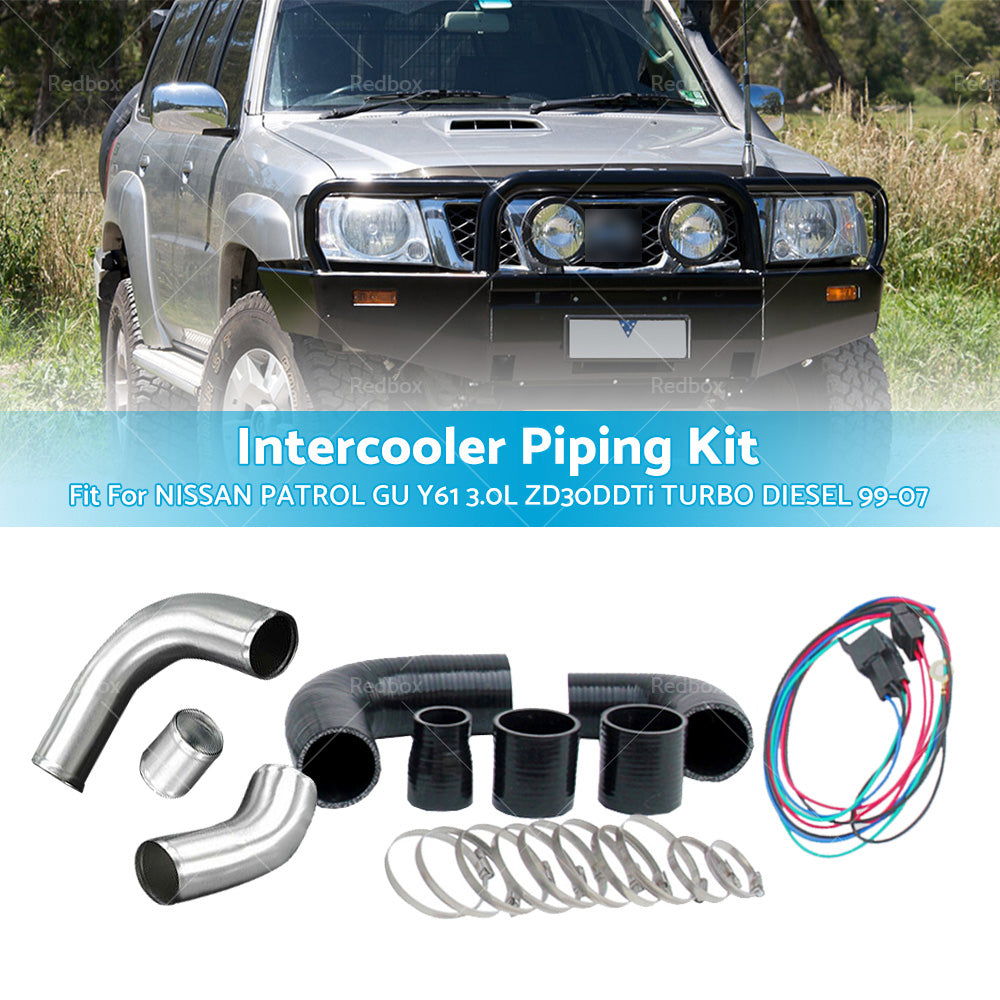 Intercooler Piping Kit For Nissan Patrol GU Y61 3. 0L ZD30DDTi Turbo Diesel 99-07