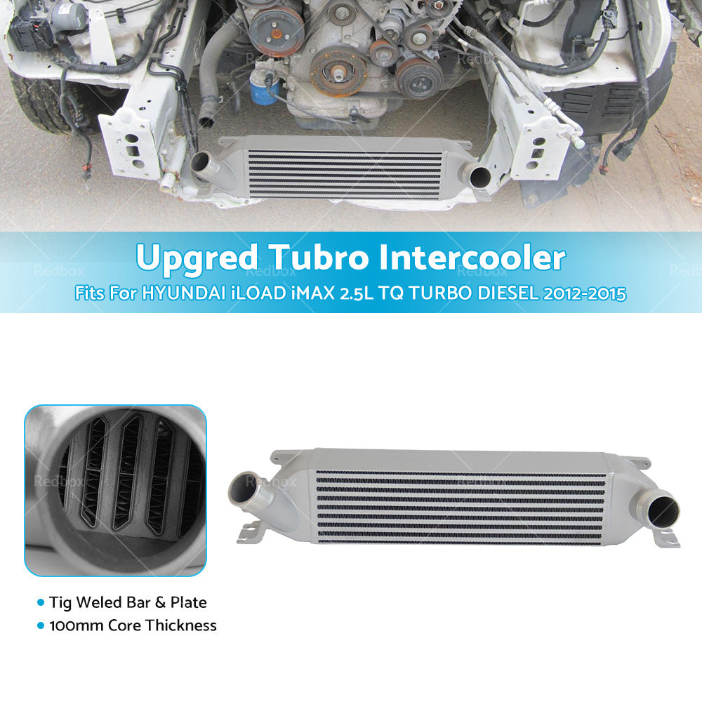 UPGRADED 100MM INTERCOOLER FIT HYUNDAI iLOAD iMAX 2. 5L TQ TURBO DIESEL 2012-2015