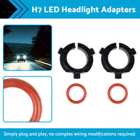 H7 LED Headlight Holder Adapter Clip Suitable For Hyundai Nissan KIA Mitsubishi