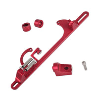 Throttle Cable Carb Bracket Carburetor Billet Aluminum Red For Carb 4150 4160