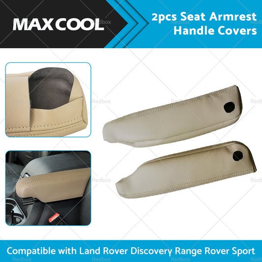 2PCS LEATHER Seat Armrest Handle Cover Suitable For 2005-2013 Range Rover SPORT