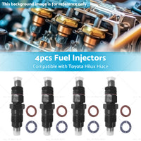 4x Diesel Fuel Injector Suitable For Toyota Hilux LN167R 3. 0 5LE 23600-54210