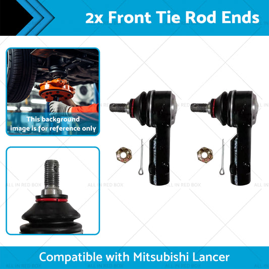 2x Front Tie Rod Ends Suitable for Mitsubishi Lancer GL CE ES 1.5L 1.8L 95-07