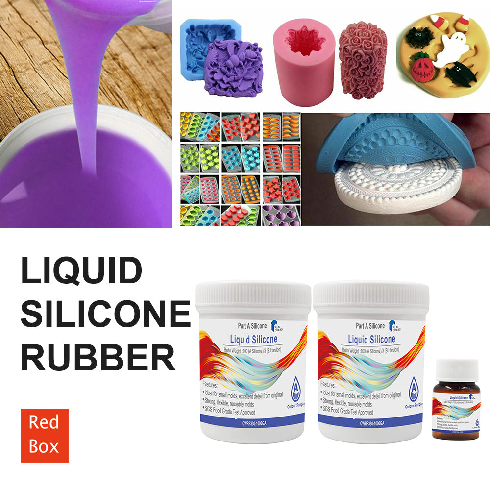 SH25 Liquid Silicone Rubber Mould Making Kit 100:3 Mix - 1Kg 5Kg 10Kg Purple