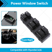 Electric Window Switch Master Control Suitable For Hyundai IX35 2010-2017 RHD