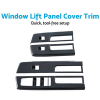 {{ 4x Window Lift Panel Cover Trim Suitable For Mitsubishi L200 Triton 23-25 Carbon }} - Buy Car Parts Online at {{ Kaka Auto Parts }}.