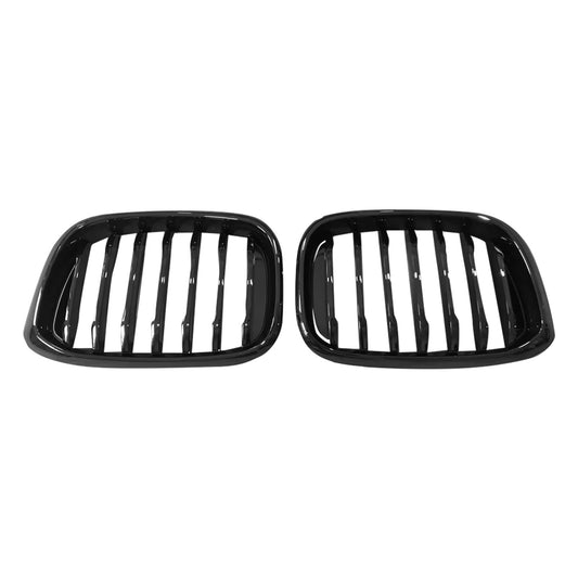 Front Bumper Grill Grille Suitable For BMW X3 G01 X4 G02 2018-2021 Gloss Black