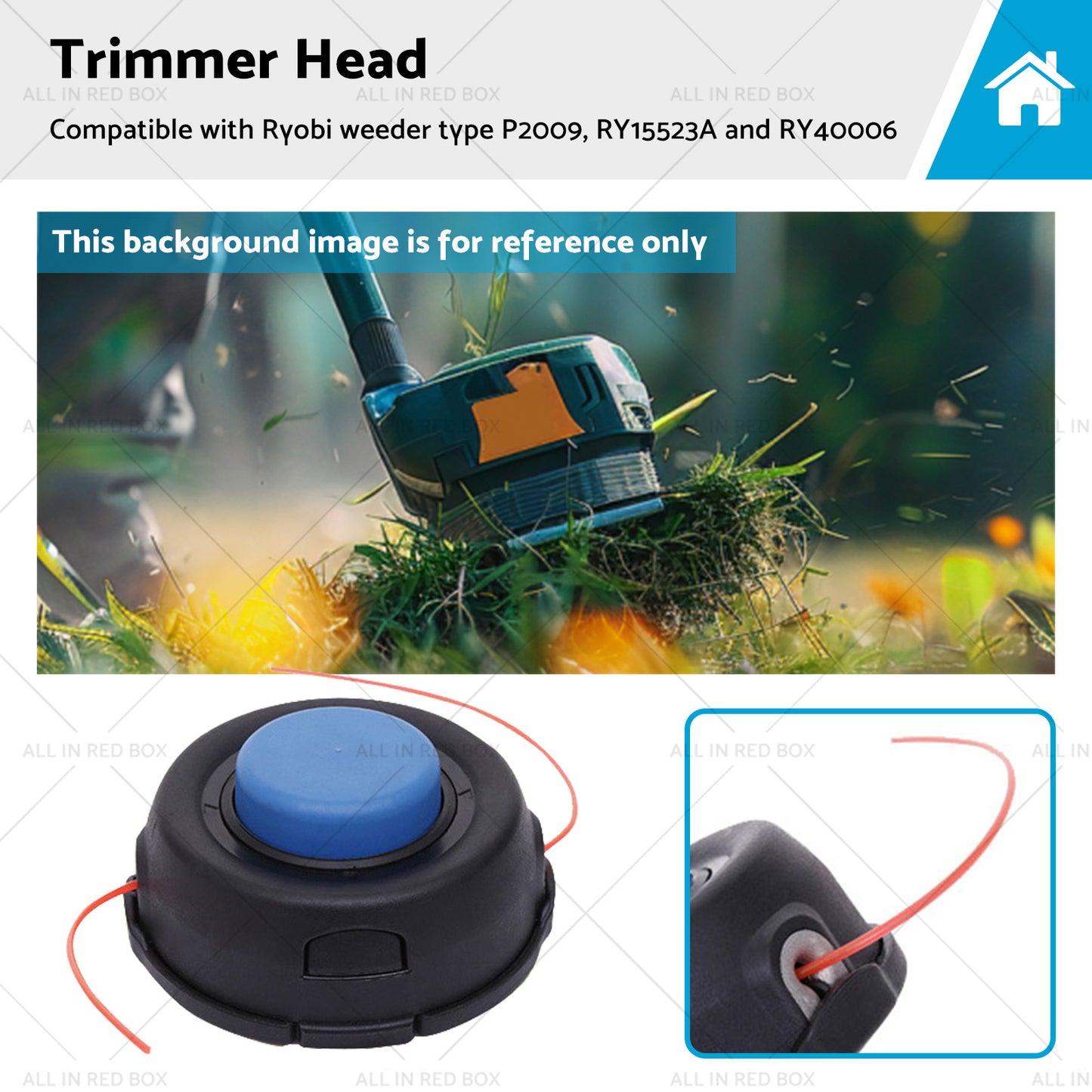 Trimmer Head 313318001 Accessories Suitable for RYOBI For Straight Axis Armless