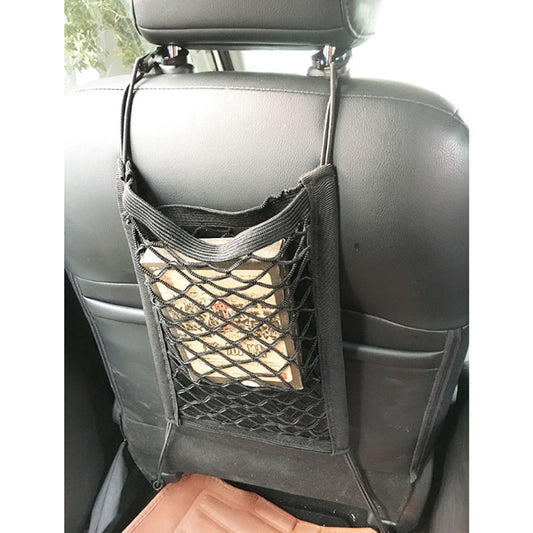 3PCS Car Truck Seat Mesh Tidy Storage Net Bag Organizer Holder Multi-Pocket