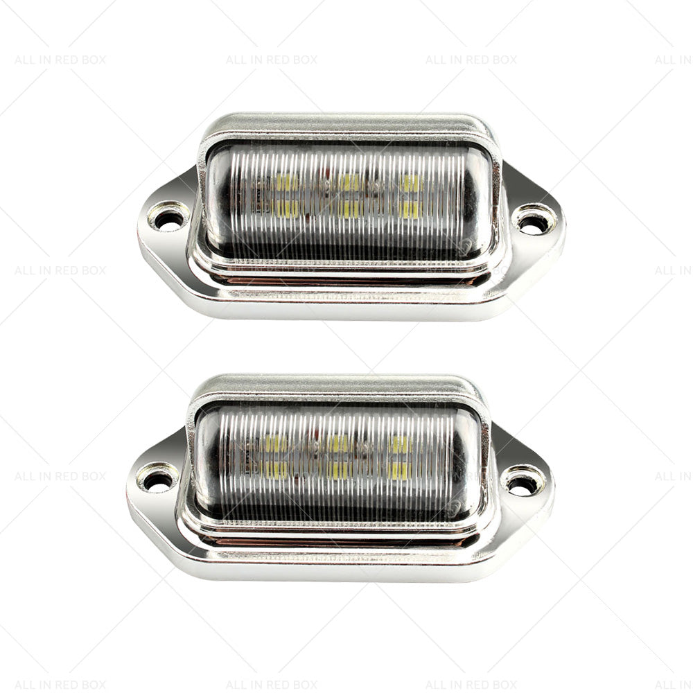 6 LED License Number Plate Light Lamps Suitable for Truck SUV Trailer Lorry