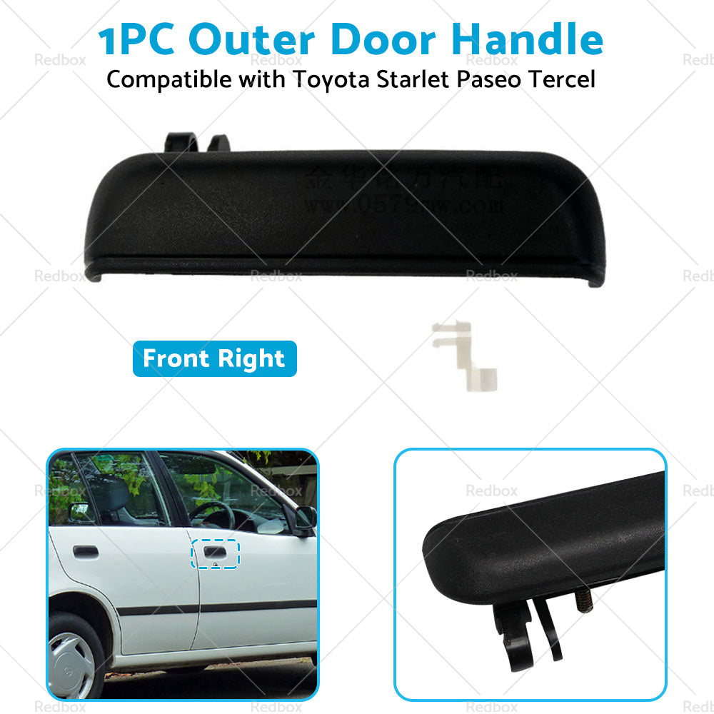 Black Front Right Outer Door Handle Suitable for Toyota Starlet EP91 1996-1999