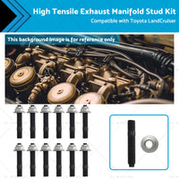 High Tensile Exhaust Manifold Stud Kit Suitable for 1HZ  or  1HD Toyota LandCruiser