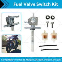 Fuel Tap Petcock Valve Switch Suitable for Honda XR250R XR400R XR600R XR650R