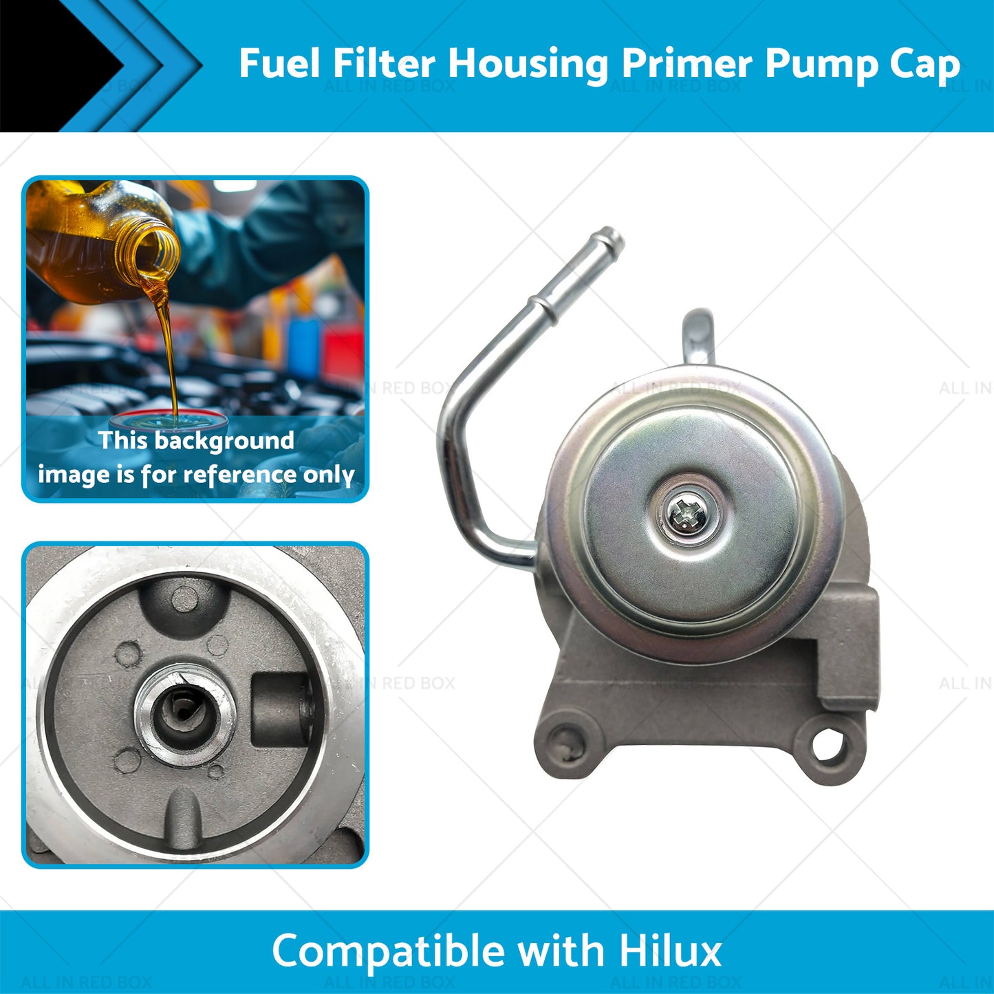 Fuel Filter Housing Primer Pump Cap Suitable for Hilux LN147 LN152 3. 0L 97-05