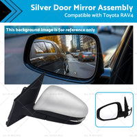 Door Mirror Silver Suitable for Toyota RAV4 2013 - 2018 Left Side 5-wire