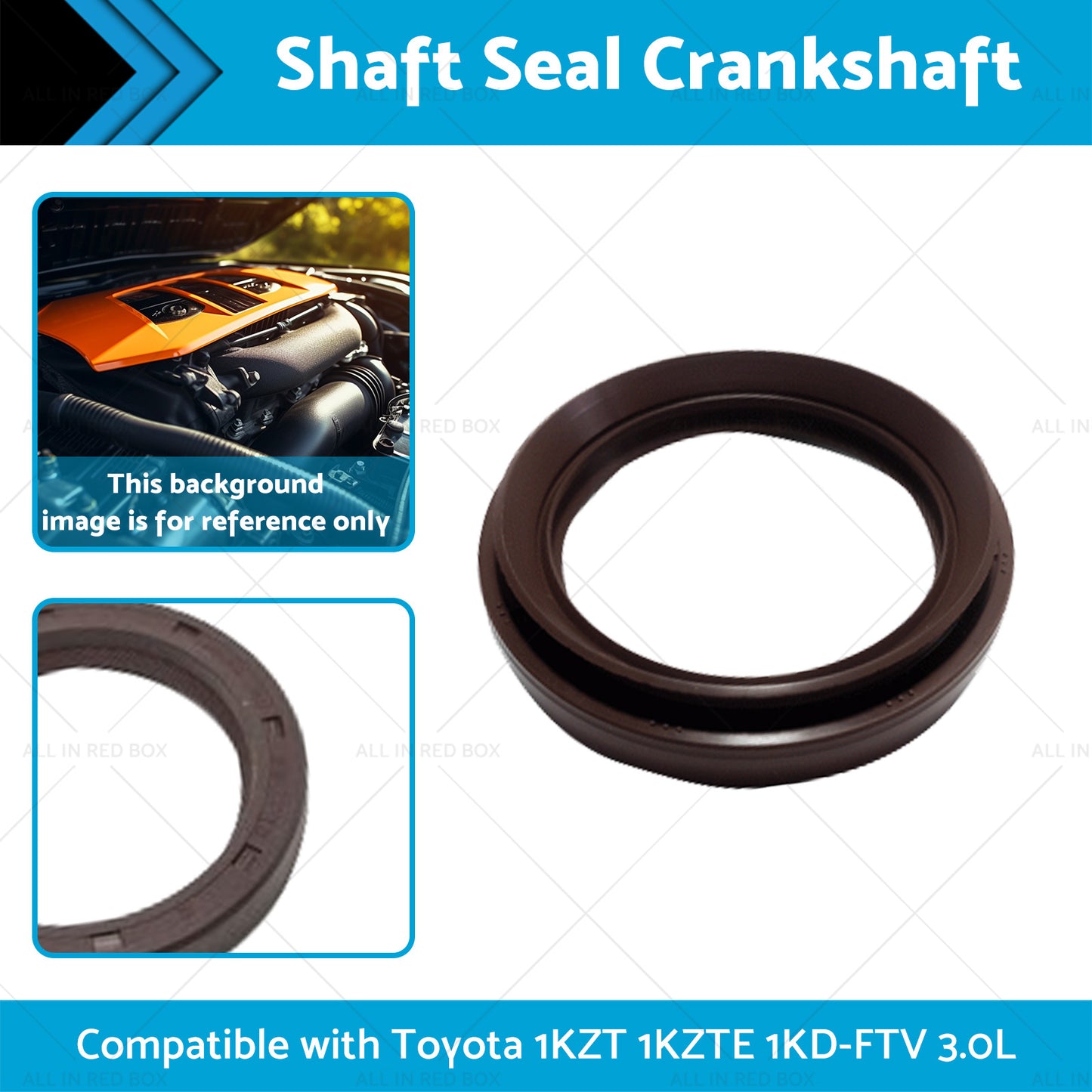 Shaft Seal Crankshaft Suitable for Toyota 1KZT 1KZTE 1KD-FTV 3. 0L 2KD-FTV 2. 5L