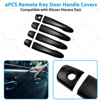 4x Remote Key Door Handle Covers Suitable for Nissan Navara D40 2005-2015 ST