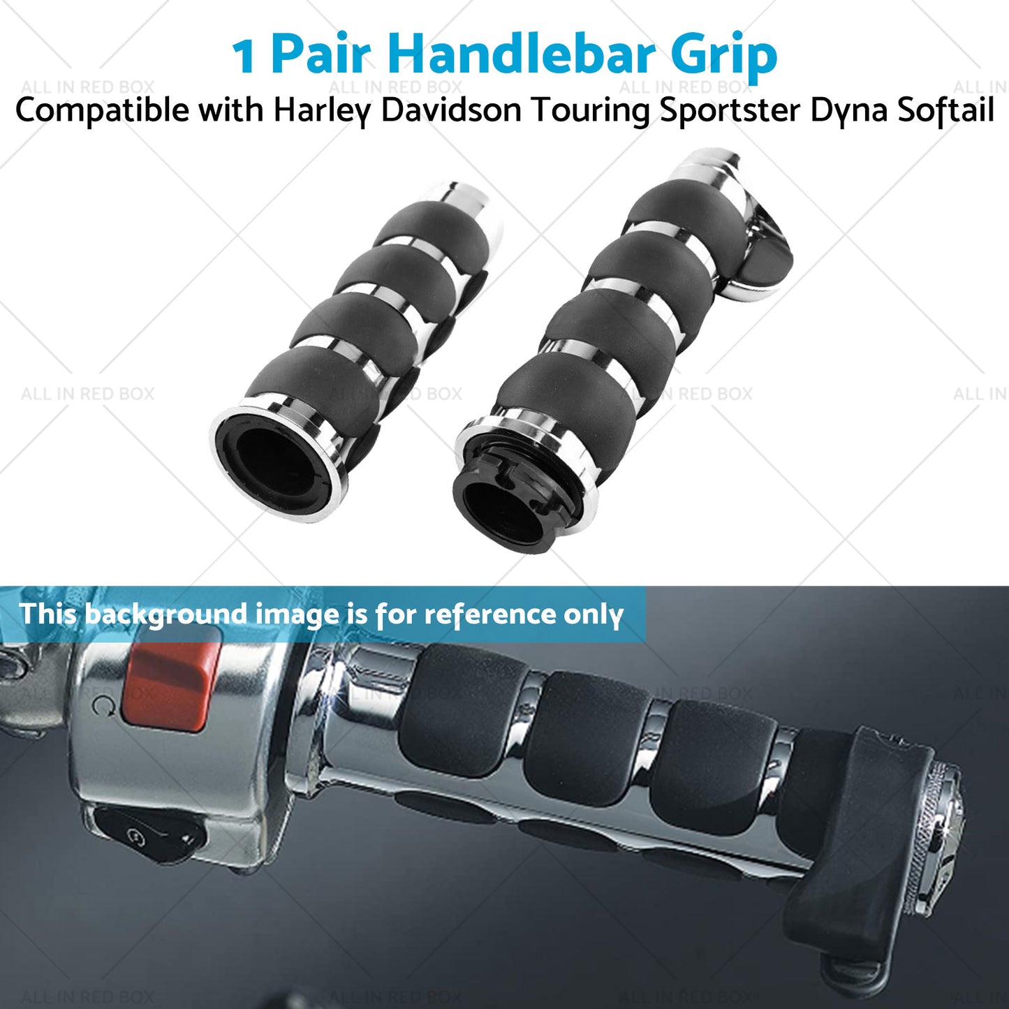 Handlebar Hand Grips Suitable For Harley Davidson Touring Sportster Dyna Softail