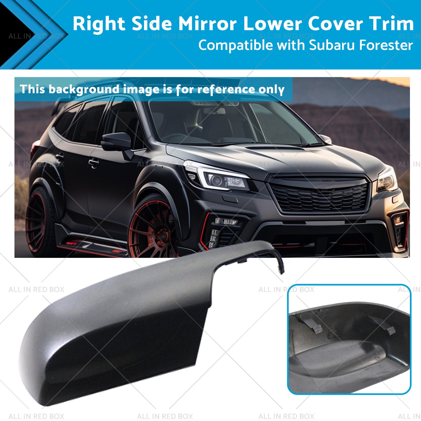 Right Side Mirror Lower Cover Trim Suitable for 12-18 Subaru Forester XV G4X