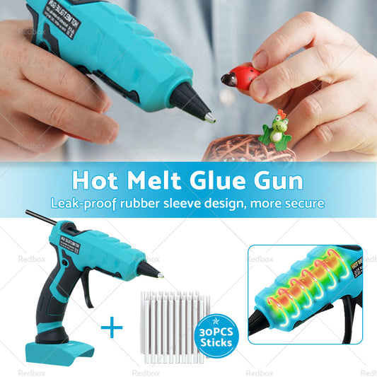 50W Cordless Hot Glue Gun Electric Heat Repair DIY Tools For Makita 18V Battery