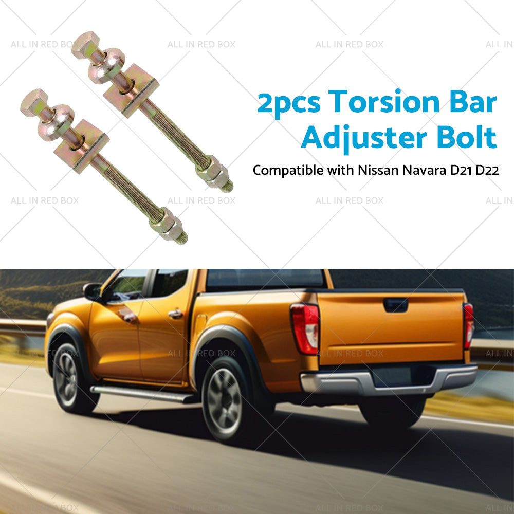 2PCS Torsion Bar Adjuster Bolt Suitable For Nissan Navara D21 D22 4WD RWD PLD