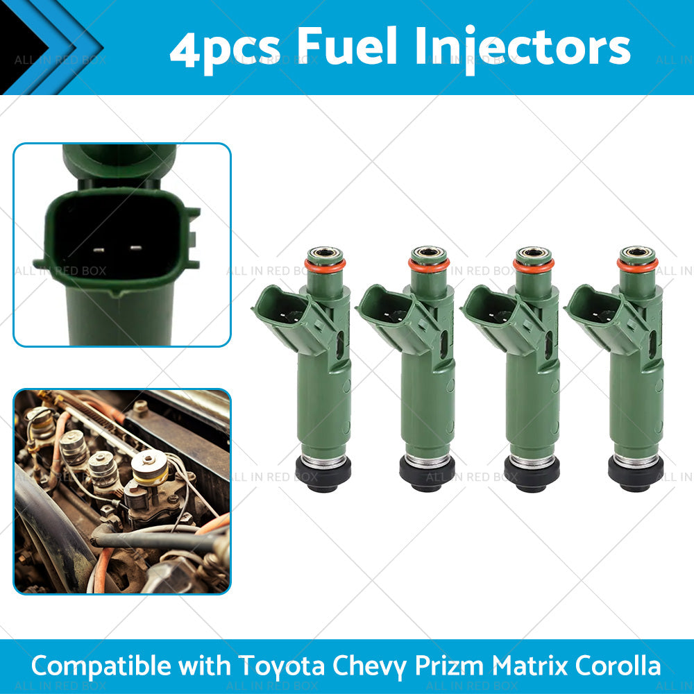 4PCS Fuel Injector Suitable For Toyota Chevy Prizm Matrix Corolla 23250-22040