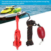 1. 5KG PWC FOLDING ANCHOR KIT- GRAPNEL or ROPE or FLOAT or HOOK - Kayak or Boat or Jet Ski or Canoe