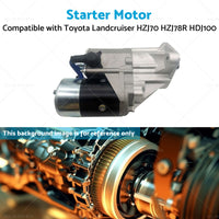 Starter Motor Suitable for Toyota Landcruiser HZJ80 HZJ105R 4. 2L Diesel 97-07