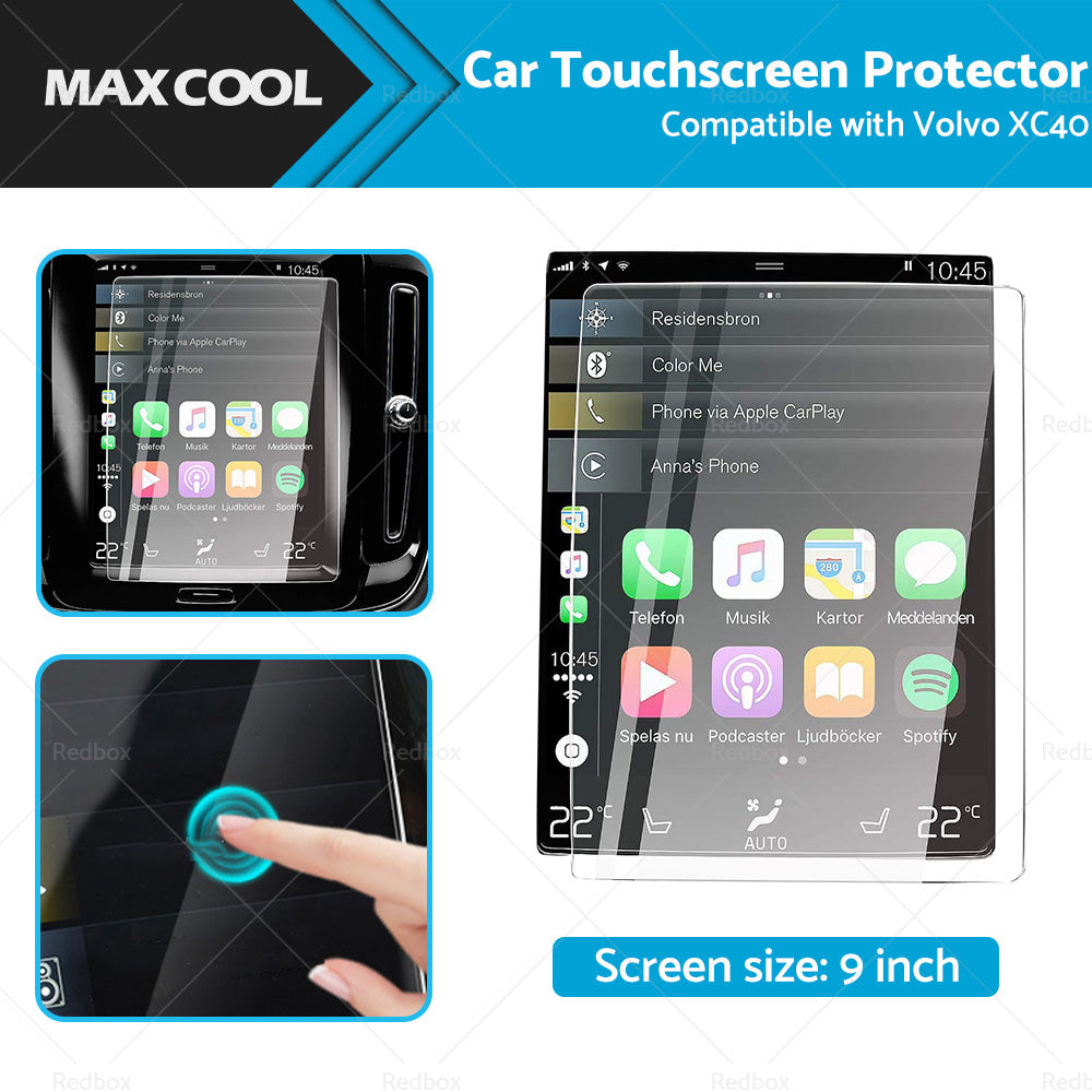 Touchscreen Protector Car Tempered Glass Film 9inch Suitable For Volvo XC40 18-22