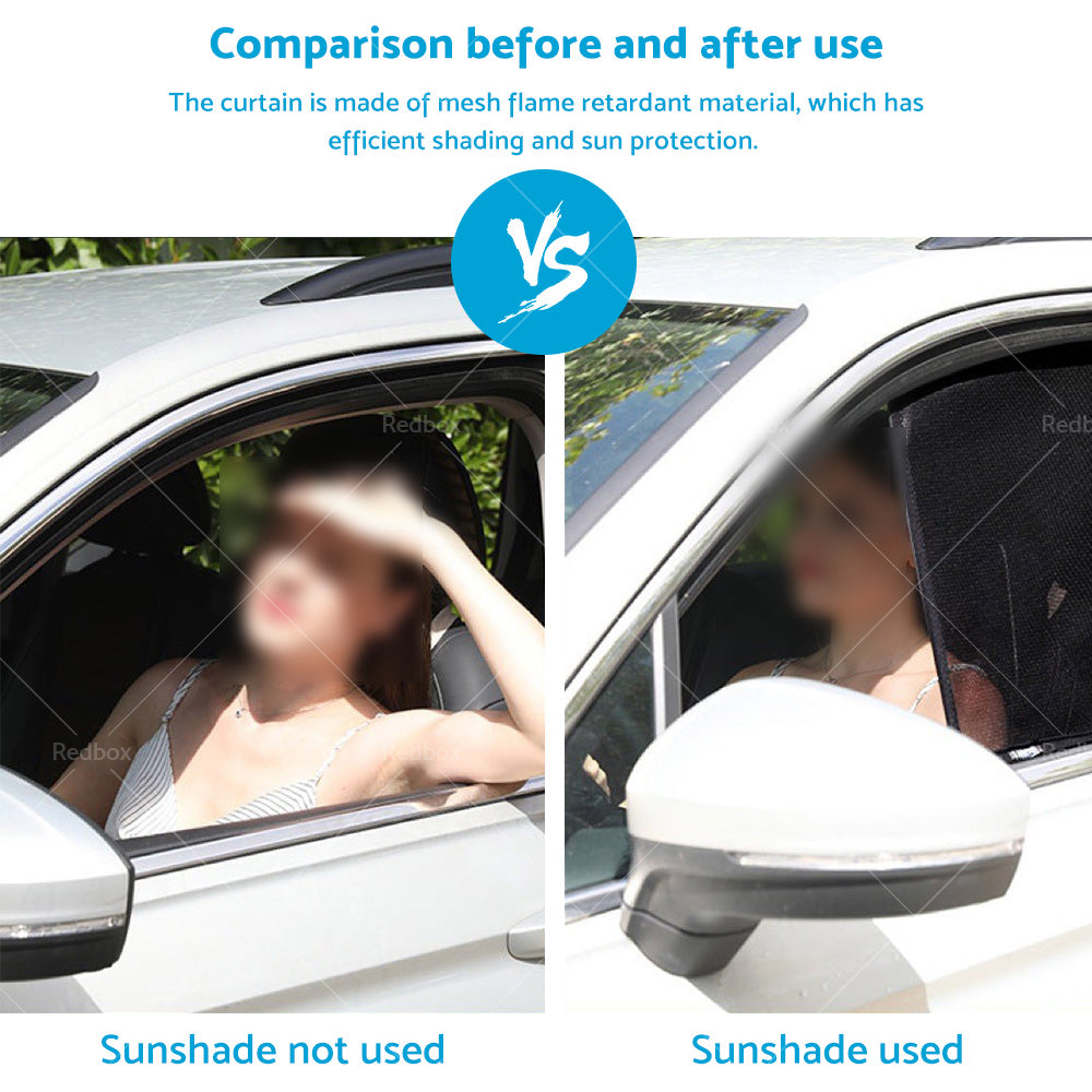 2PCS Rear Window Sun Shade Suitable for Ford Ranger 11-22 Car Sun Blind Mesh