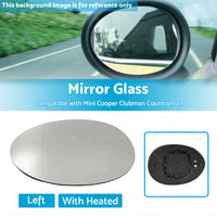 Left Mirror Glass Heated Back Plate Suitable for MINI Cooper F55 F56 Clubman F54