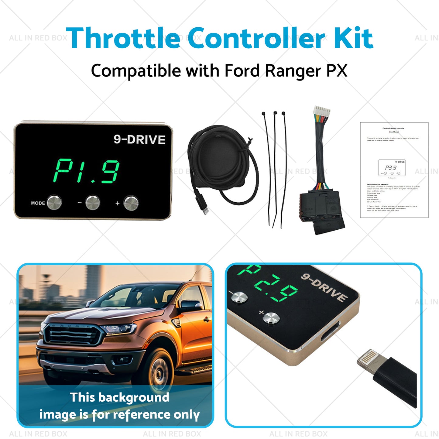 EVC Throttle Controller Kit Suitable for Volkswagen VW Amarok 2011-2021